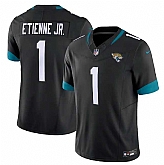 Men & Women & Youth Jacksonville Jaguars #1 Travis Etienne Jr. Black 2023 F.U.S.E Vapor Untouchable Limited Stitched Jersey,baseball caps,new era cap wholesale,wholesale hats